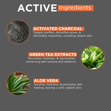 Load image into Gallery viewer, Green Tea & Charcoal Face Wash, 100ml