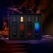 Load image into Gallery viewer, DJOKR Level Up Perfume Gift Set Pack of 4 | Signature, On The Rocks, Oud Wood, Marine (4x20 ml)
