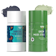 Load image into Gallery viewer, Green Tea Mask Stick &amp; Charcoal Mask Stick Combo