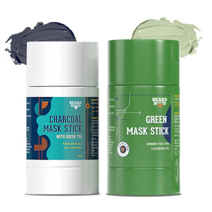 Green Tea Mask Stick & Charcoal Mask Stick Combo