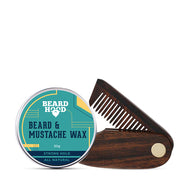 Beard and Mustache Wax & Folding Beard Comb