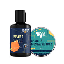 Load image into Gallery viewer, Beard and Mustache Wax &amp; Beard Wash