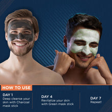 Load image into Gallery viewer, Green Tea Mask Stick &amp; Charcoal Mask Stick Combo