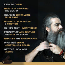 Load image into Gallery viewer, Beard and Mustache Wax &amp; Folding Beard Comb