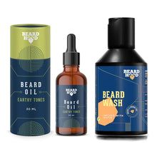 Load image into Gallery viewer, Earthy Tones Beard Oil &amp; Beard Wash Combo