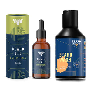 Earthy Tones Beard Oil & Beard Wash Combo