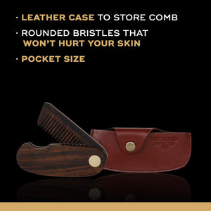 Folding Beard Comb & Beard Wash