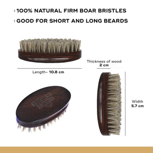 Earthy Tones Beard Oil & Boar Bristles Beard Brush Combo
