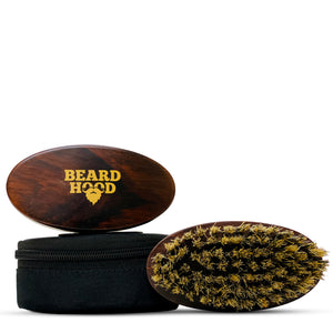 Boar Bristle Beard Brush with Handmade Rosewood Handle
