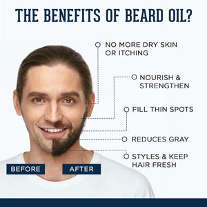 Earthy Tones Beard Oil & Boar Bristles Beard Brush Combo