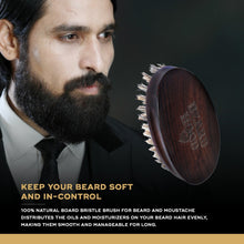 Load image into Gallery viewer, Natural Bristles Beard Brush &amp; Beard Wash Combo