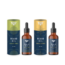 Load image into Gallery viewer, Earthy Tones &amp; Subtle Citrus Beard Oil Combo