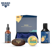 Load image into Gallery viewer, Beard Grooming Kit (Earthy Tones Beard Oil, Wash, Brush, Softener), Gift Box