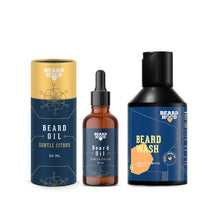Load image into Gallery viewer, Subtle Citrus Beard Oil &amp; Beard Wash Combo