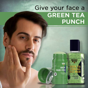 Green Tea Mask Stick & Green Tea Face Wash Combo